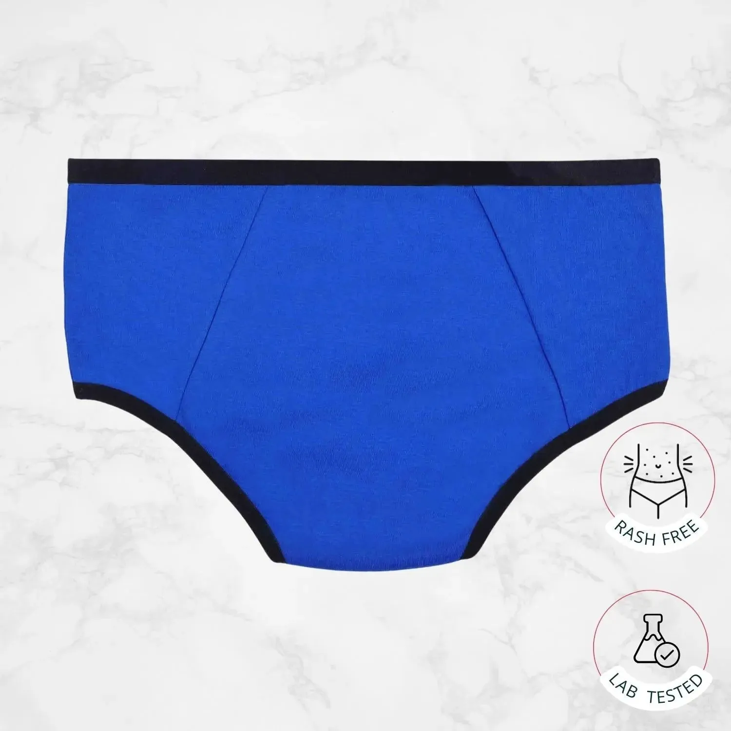 Leakproof & Reusable Royal Blue Period Underwear For Teenager Girls With Antimicrobial Lining | No Pad Needed Pack-of-1