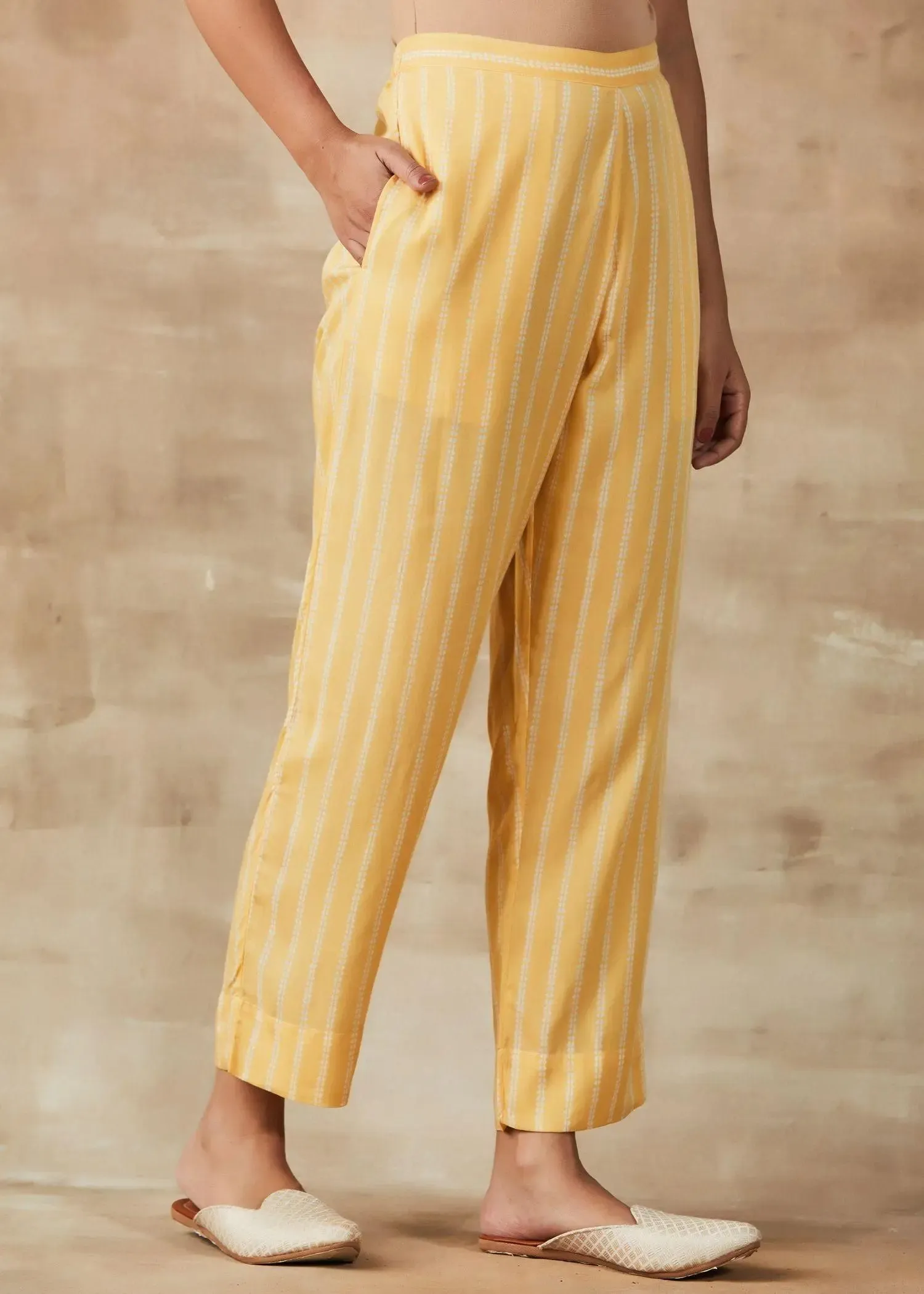 Lemon Tapered Straight Pants