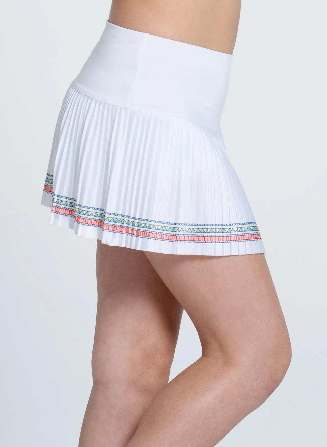 Lucky Stripe Pleated Skirt- Girls