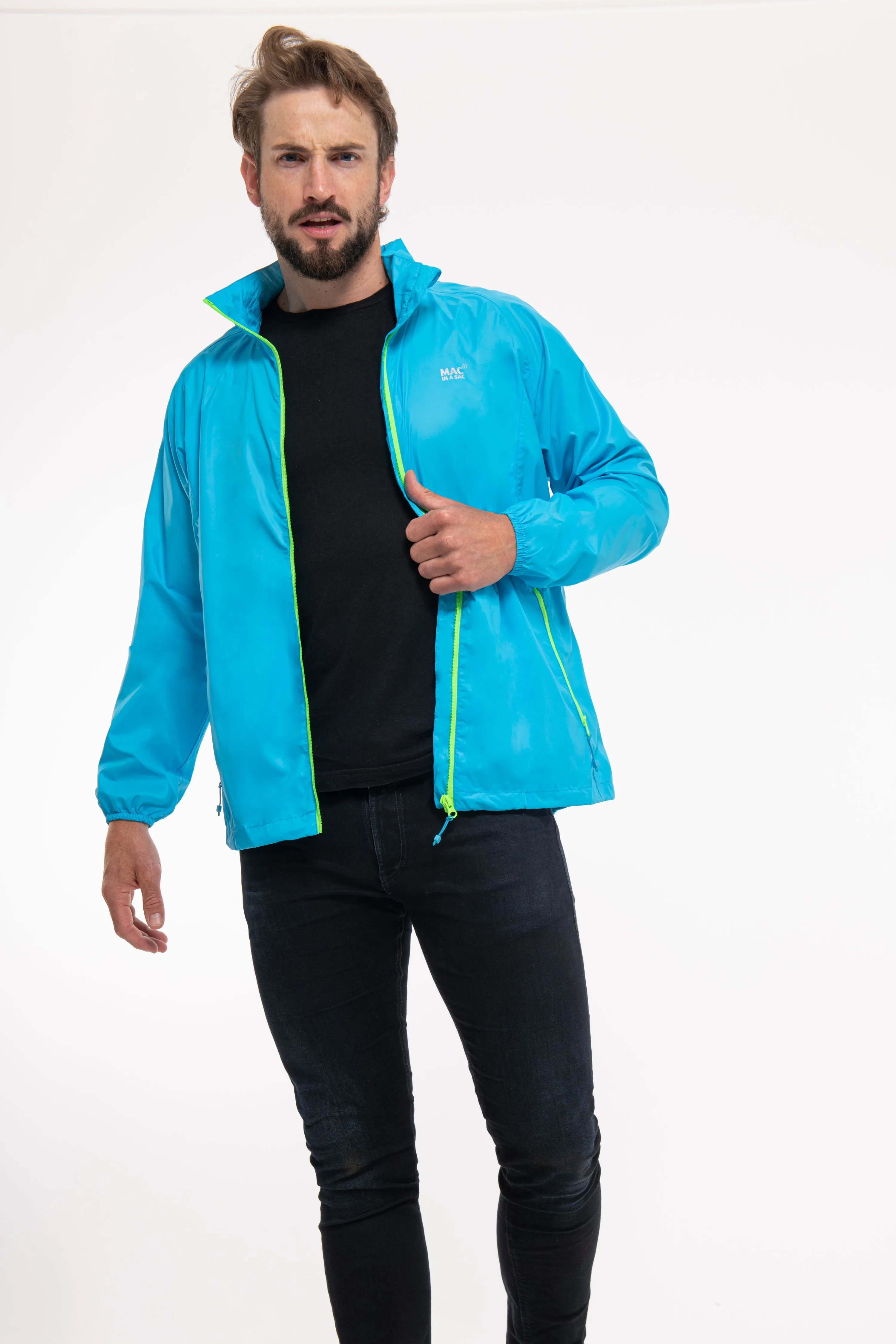 Mac In A Sac NEON 2 Jacket - Neon Blue