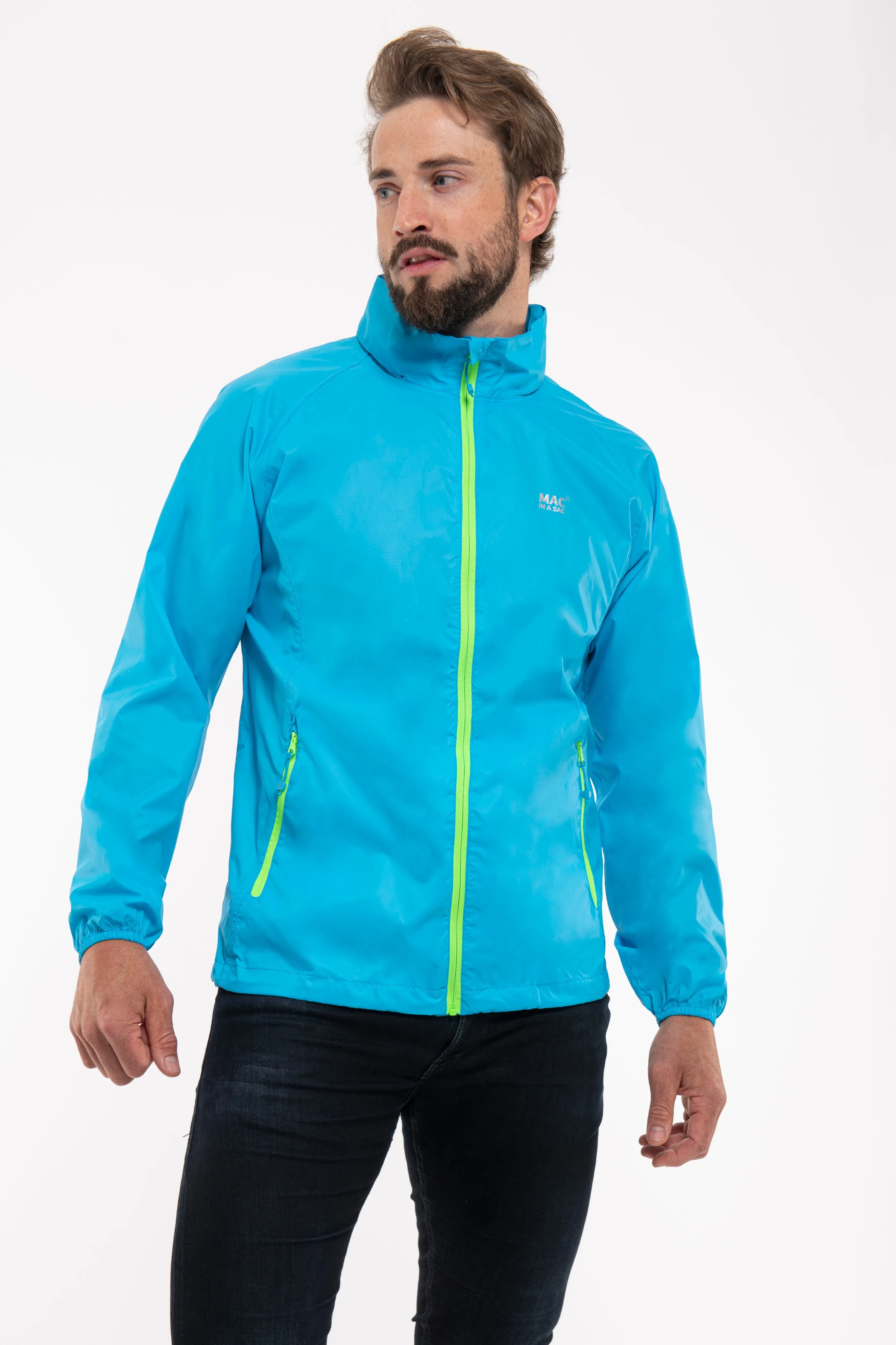 Mac In A Sac NEON 2 Jacket - Neon Blue