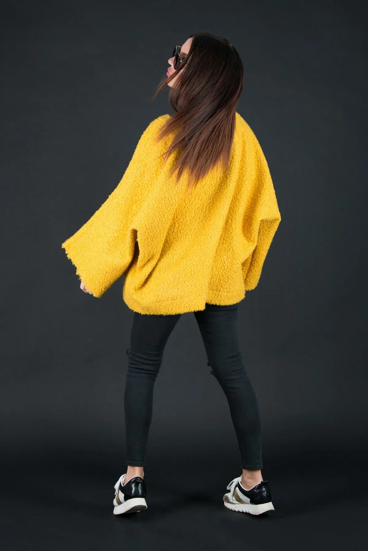 MAGDALENA Wool Winter Poncho