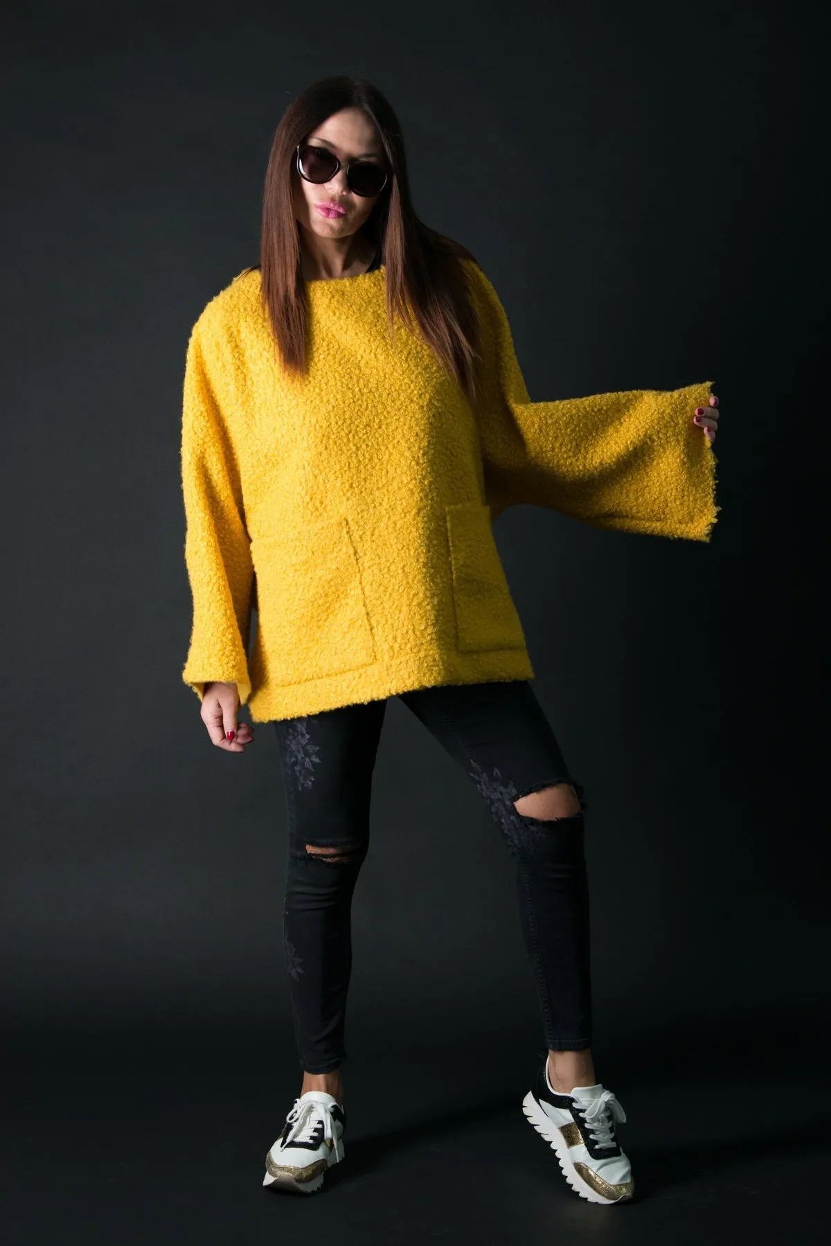 MAGDALENA Wool Winter Poncho