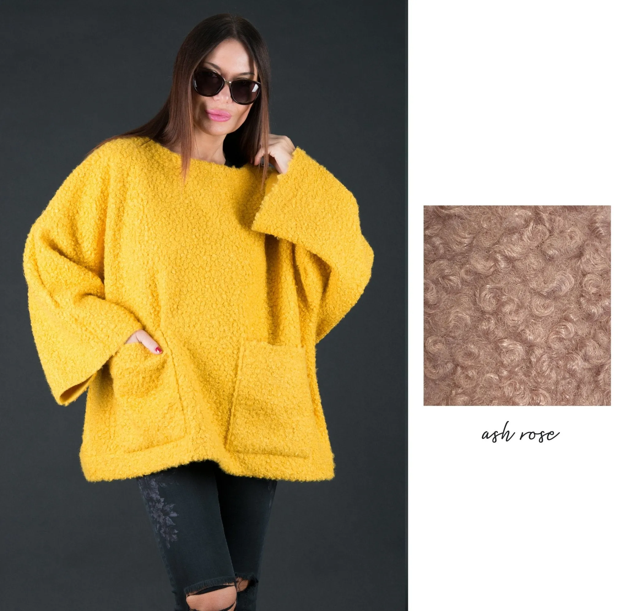 MAGDALENA Wool Winter Poncho