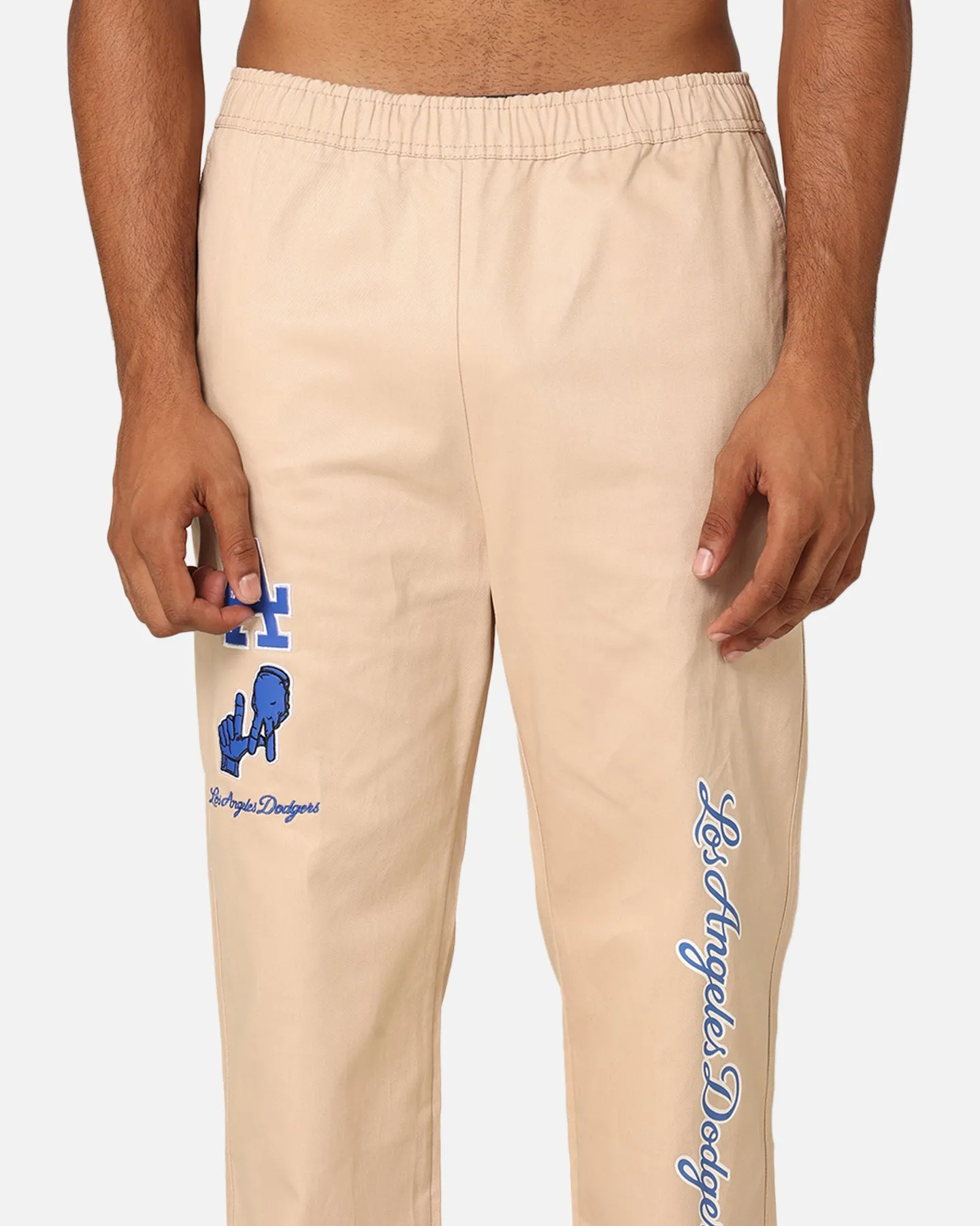 Majestic Athletic Los Angeles Dodgers City Cargo Pants Oatmilk