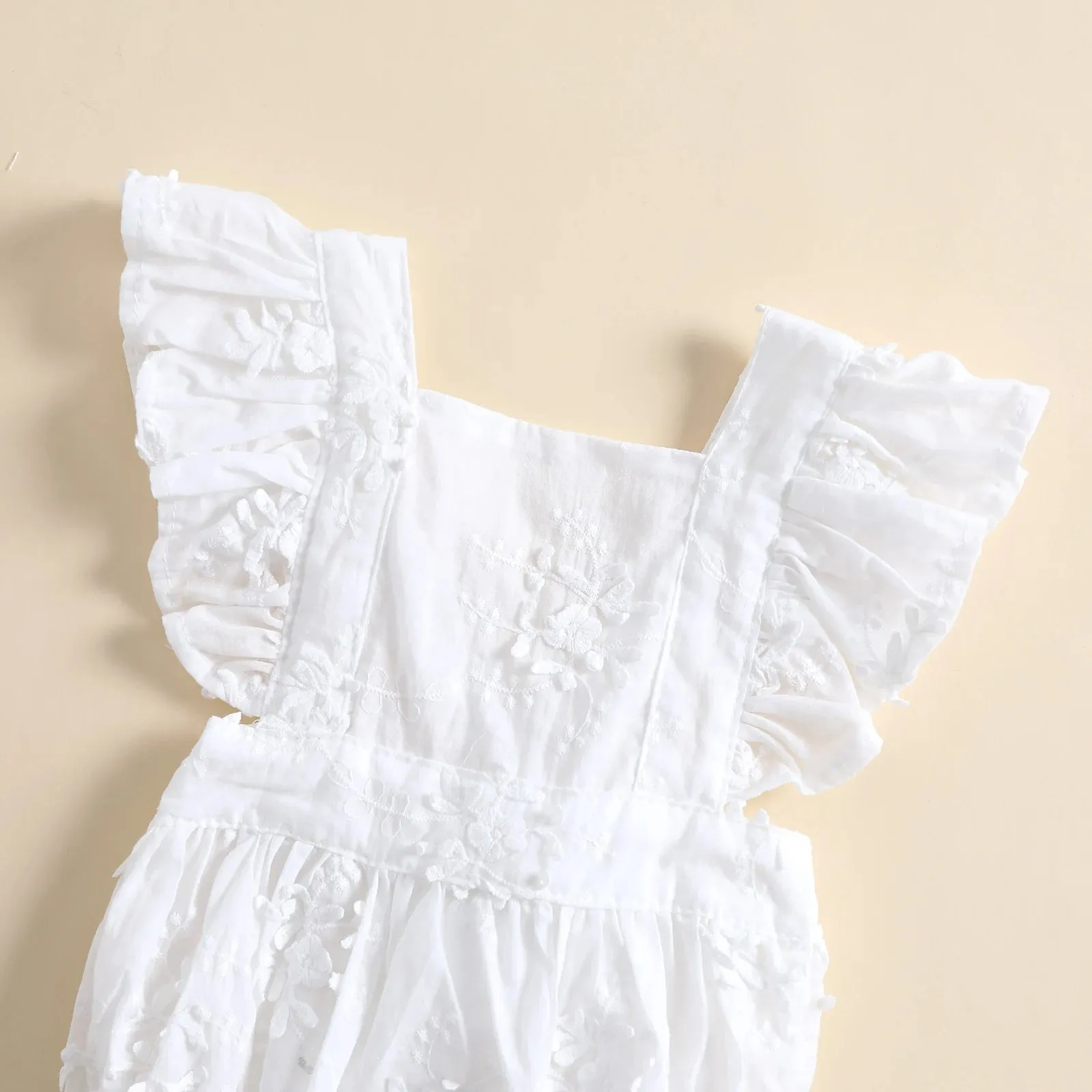 MARGOT Crochet Romper with Headband