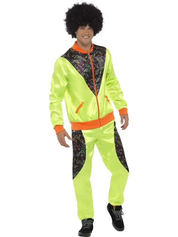 Mens Costume - Green Retro Shell Suit