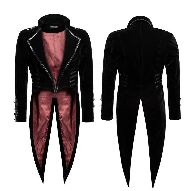 Men's Gothic Military Swallow-tail Dress Jacket