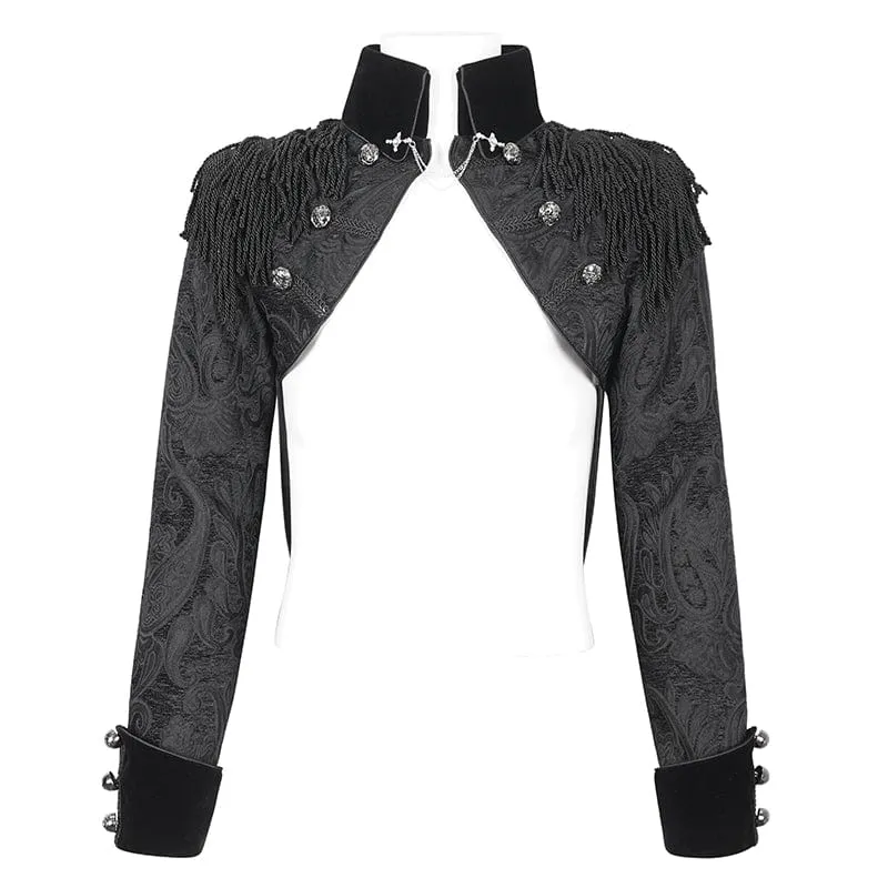 Men's Gothic Tassels Swallow-tailed Jacket