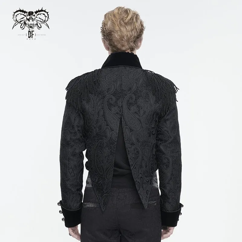 Men's Gothic Tassels Swallow-tailed Jacket