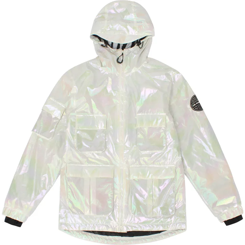 Men's Gsou Snow Neon Holographic Cargo Snow Jacket