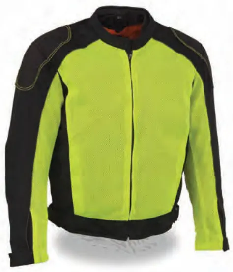 Men’s High Visibility Mesh Racer Jacket W/ Removable Rain Jacket Liner