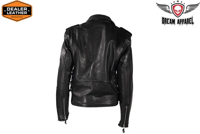 Mens Leather Motorcycle Jacket