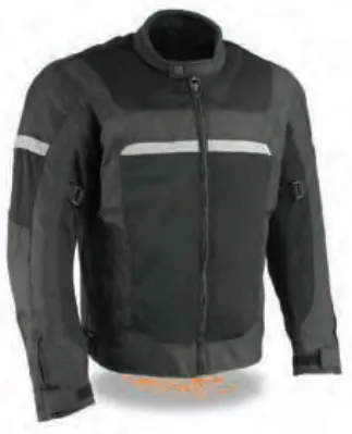 Men’s Mesh & Nylon Combo Racer Jacket