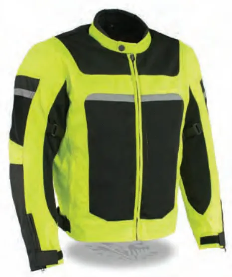 Men’s Mesh & Nylon Combo Racer Jacket