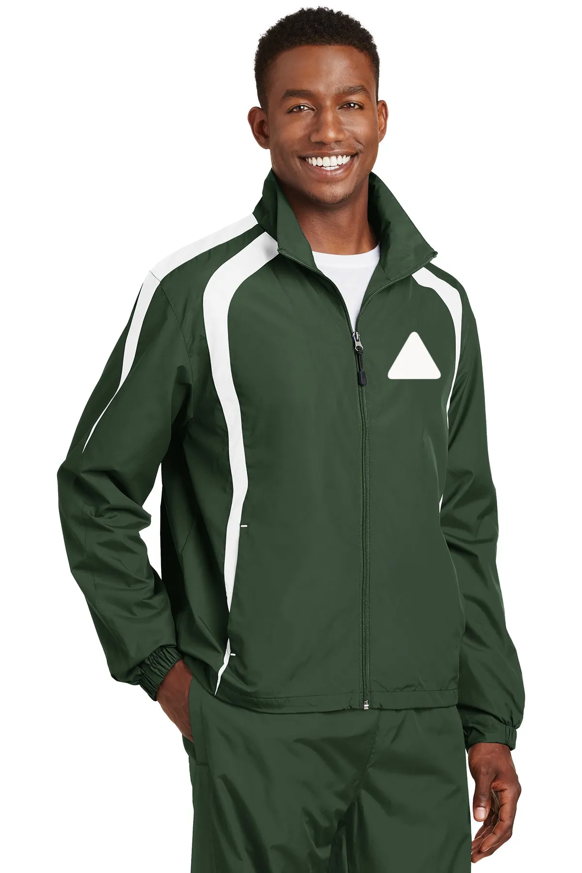 Men's Reflective Colorblock Windbreaker--Broken Diamond