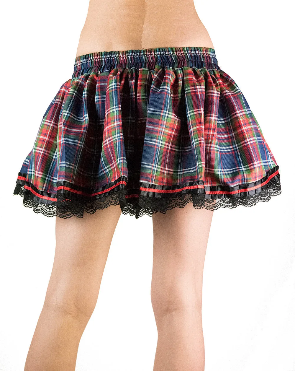 Mina Mini Checkered Tartan Skirt