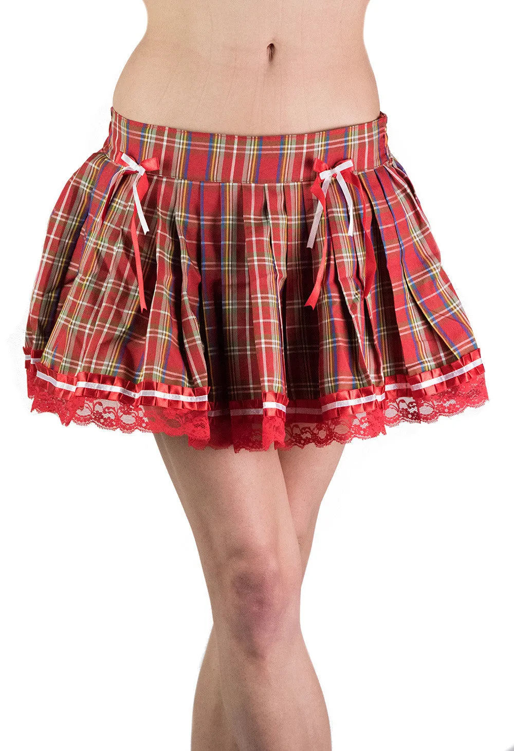 Mina Mini Checkered Tartan Skirt