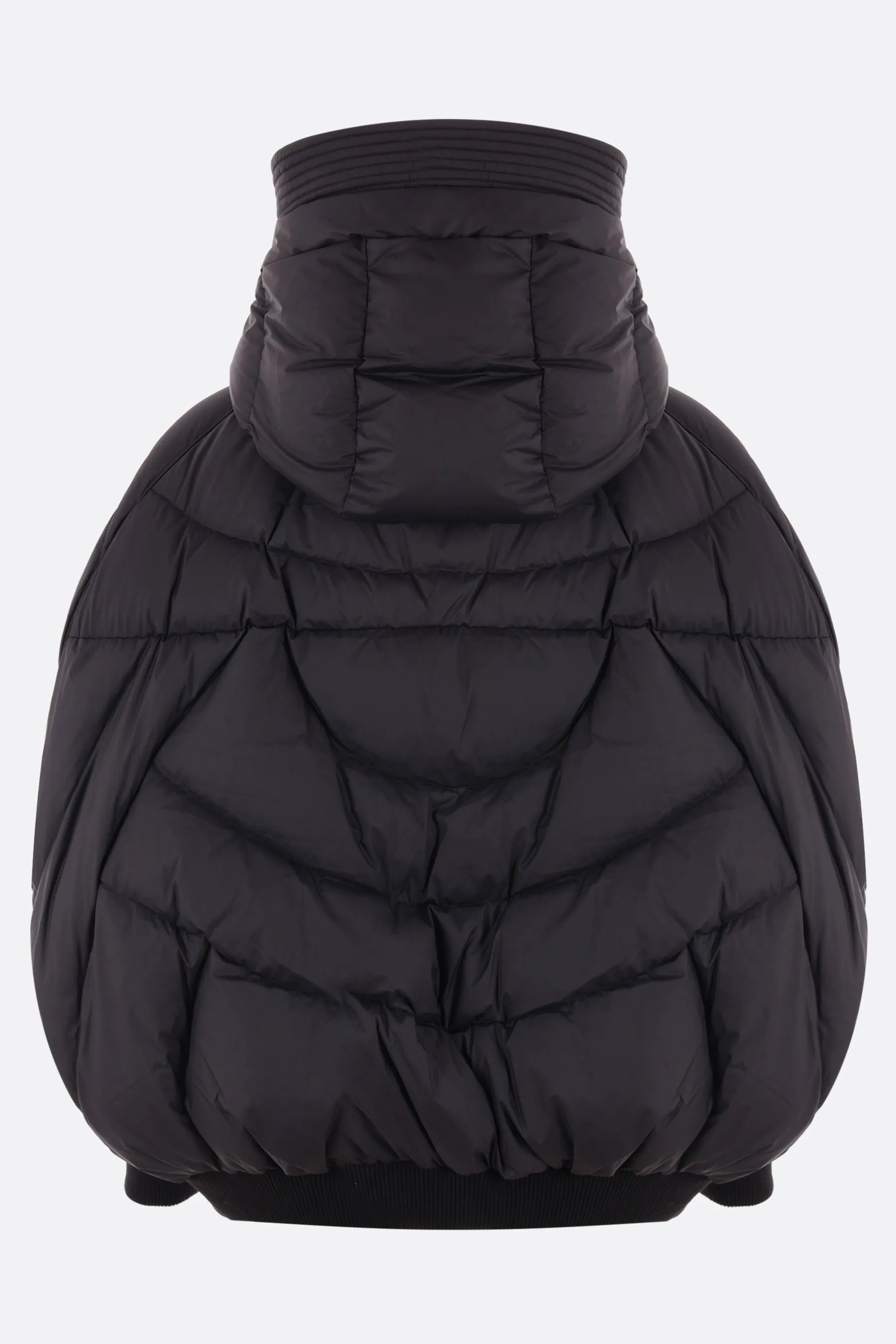 Mushroom quilted nylon down jacket