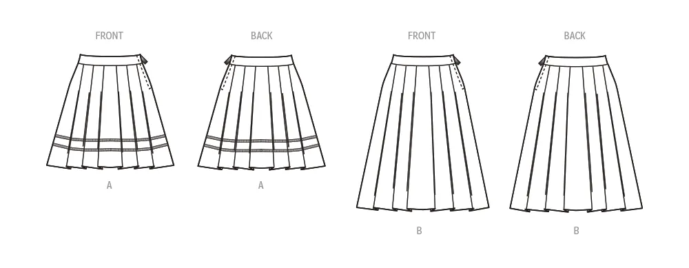 New Look sewing pattern 6755 Easy Sew Skirts