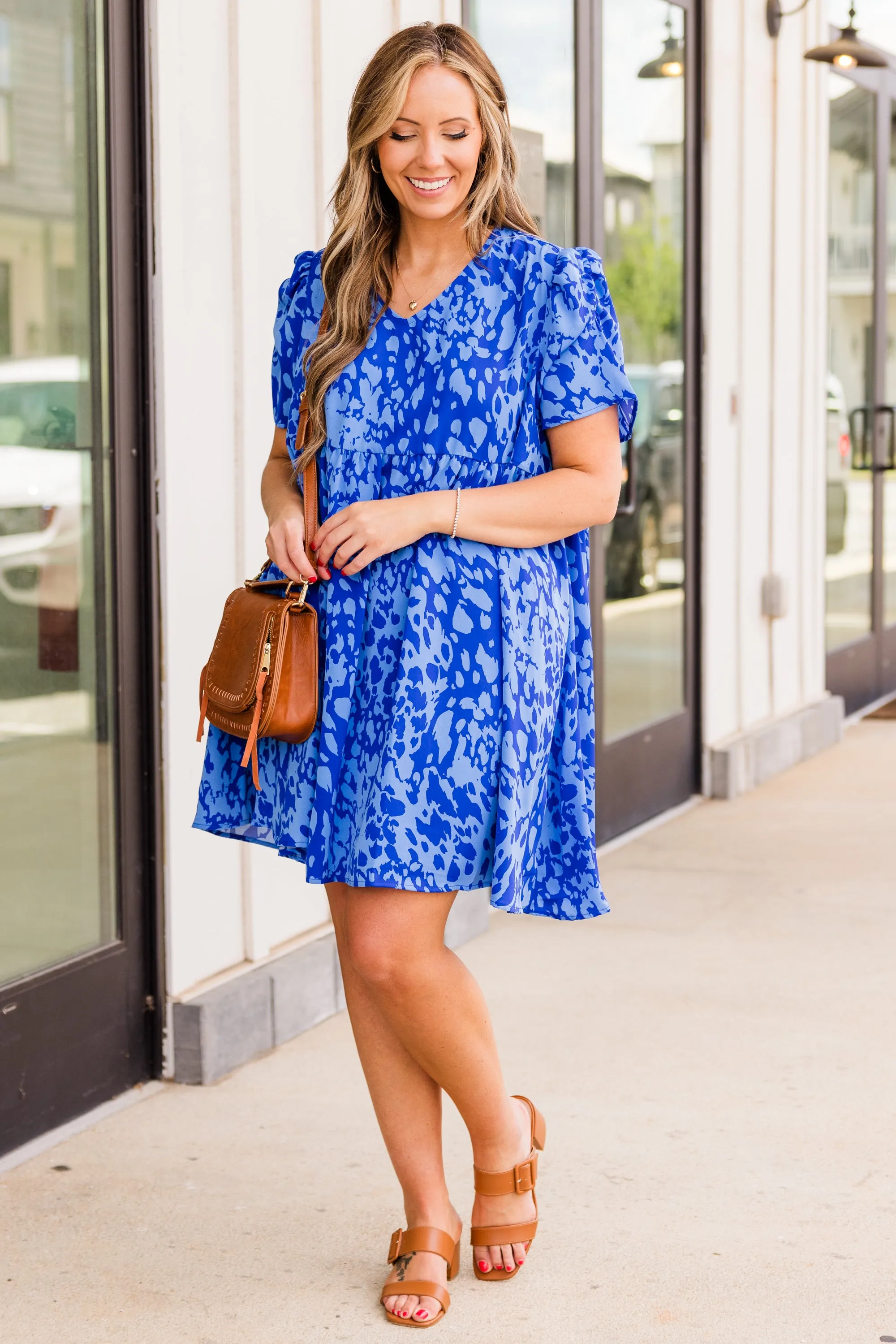 One By One Dress, Blue