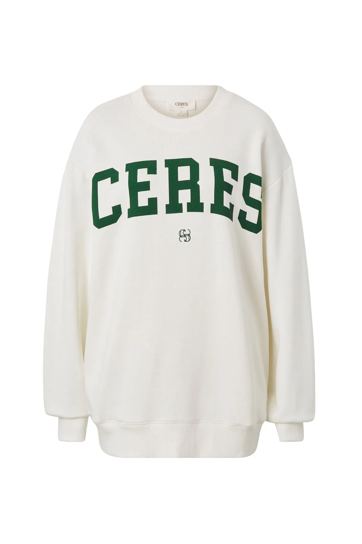 Oversized Slouchy Crew - Varsity Green