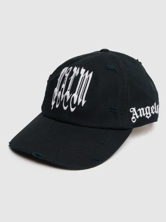 Palm Angels   Gothic logo cotton cap 