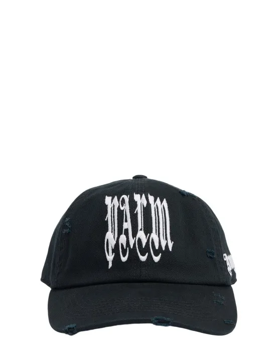 Palm Angels   Gothic logo cotton cap 