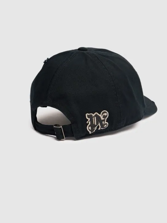 Palm Angels   Gothic logo cotton cap 