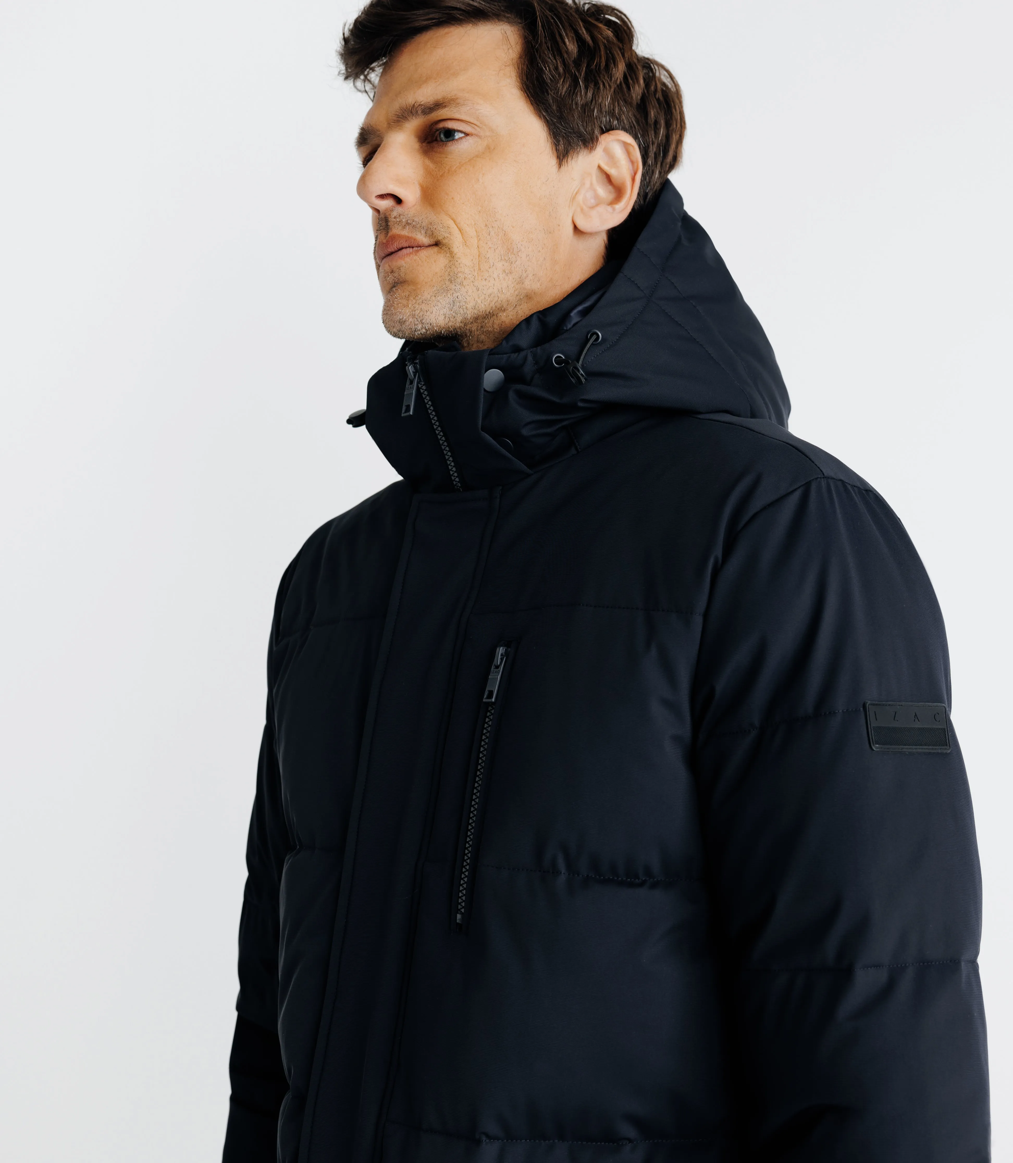 Parka longue marine