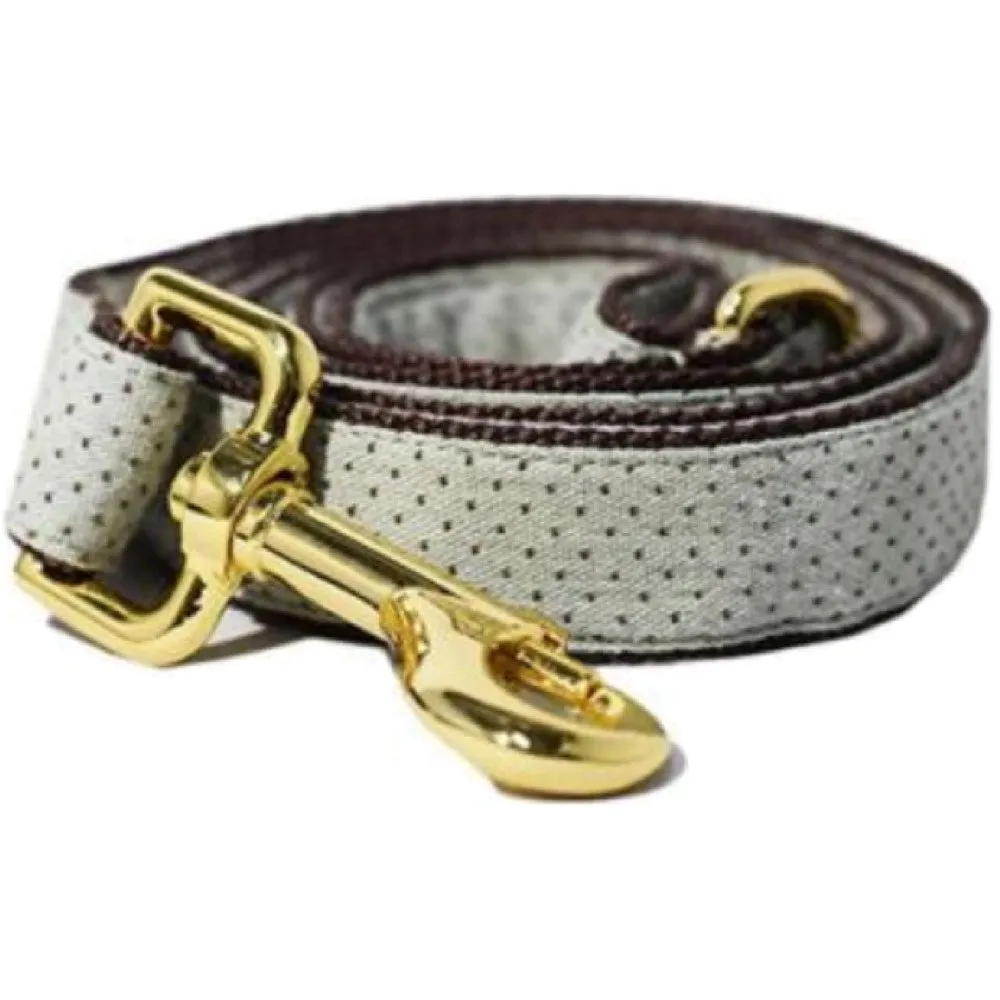 Pattefrenz Mint Dash Gold Collar & Leash Set (Medium)