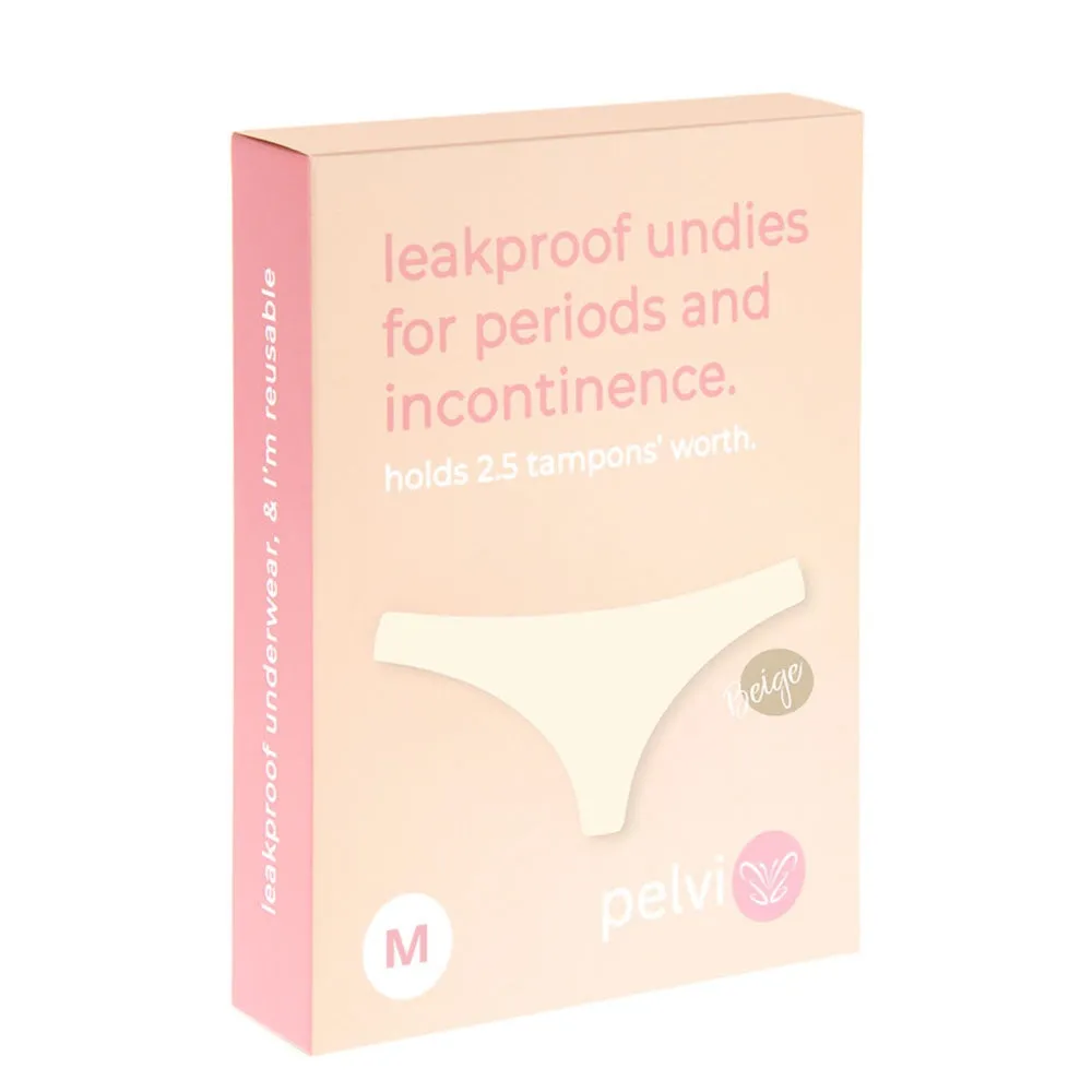 PELVI Leakproof Underwear Bikini Beige M