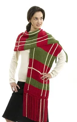 Plaid Scarf Pattern (Knit)