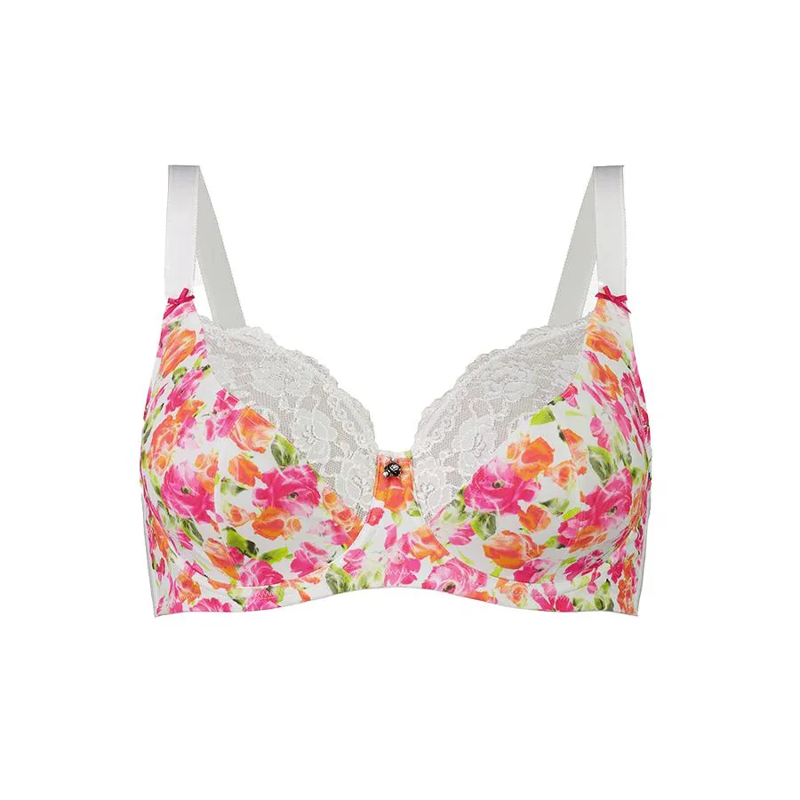 Print Full Cup Bra - Blooming Roses