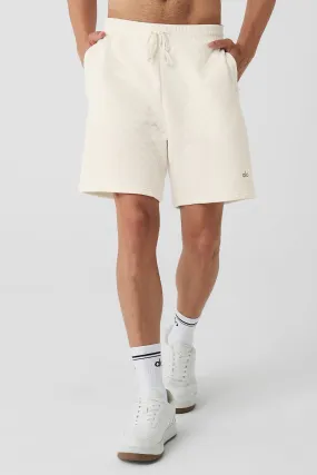 Quilted Stadium Short - Ivory