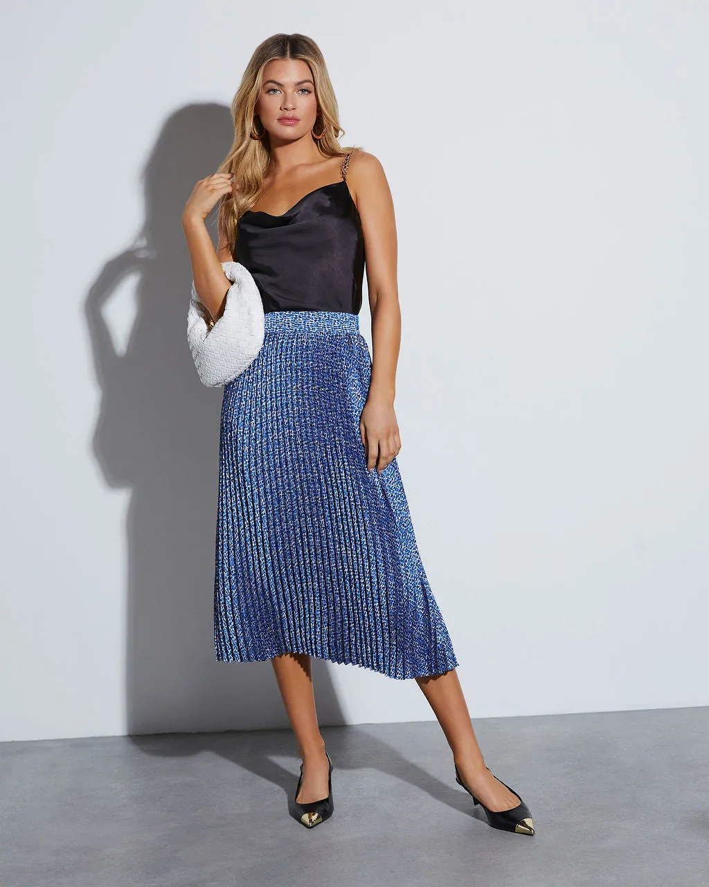 Remi Pleated Midi Skirt