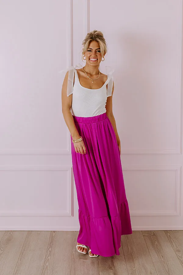 Resort Radiance Maxi Skirt in Orchid