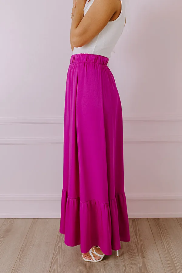 Resort Radiance Maxi Skirt in Orchid