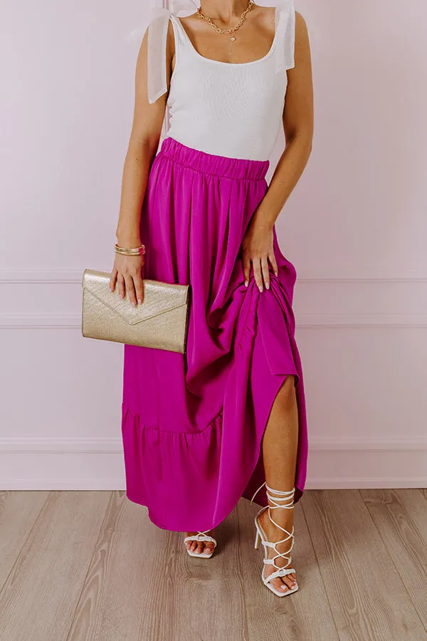 Resort Radiance Maxi Skirt in Orchid