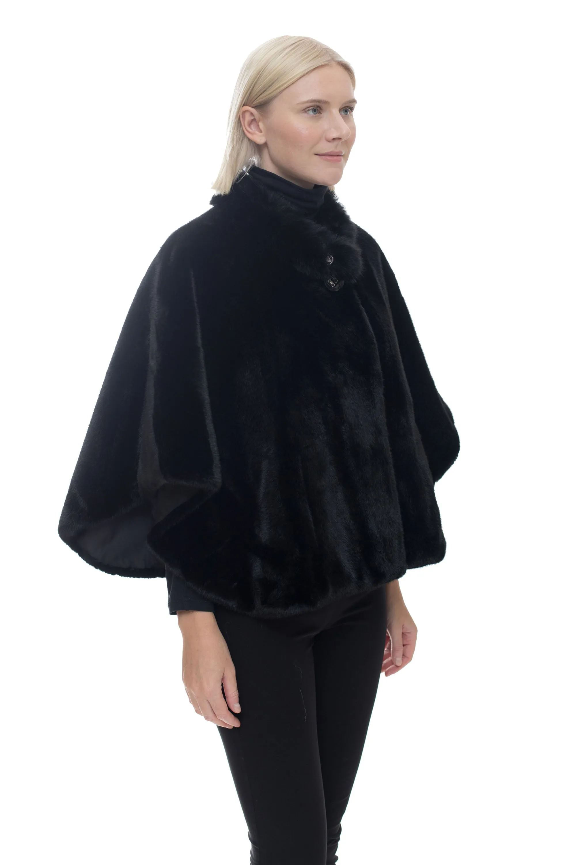 RIDGEWOOD - Faux Fur Poncho