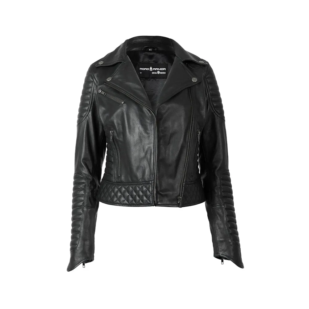 Road Armor™ Dark Angel Ladies Leather Biker Jacket