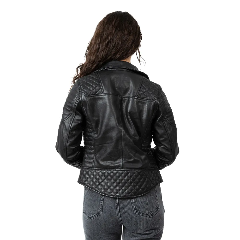 Road Armor™ Dark Angel Ladies Leather Biker Jacket