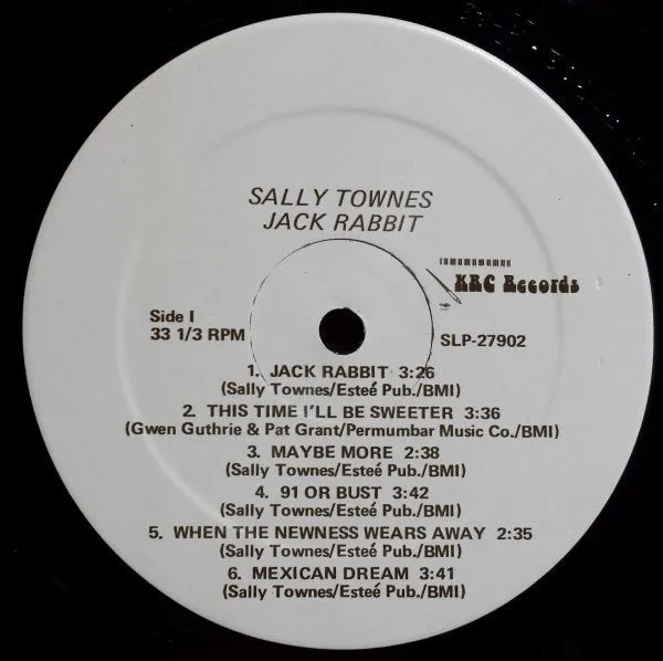 Sally Townes - Jack Rabbit (LP, Album) (VG )