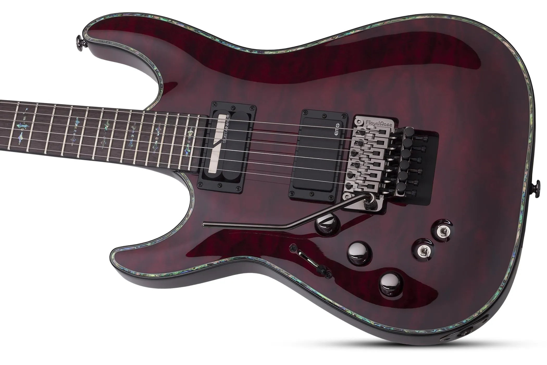 Schecter Hellraiser C-1 FR S Left Hand –  Black Cherry (BCH)