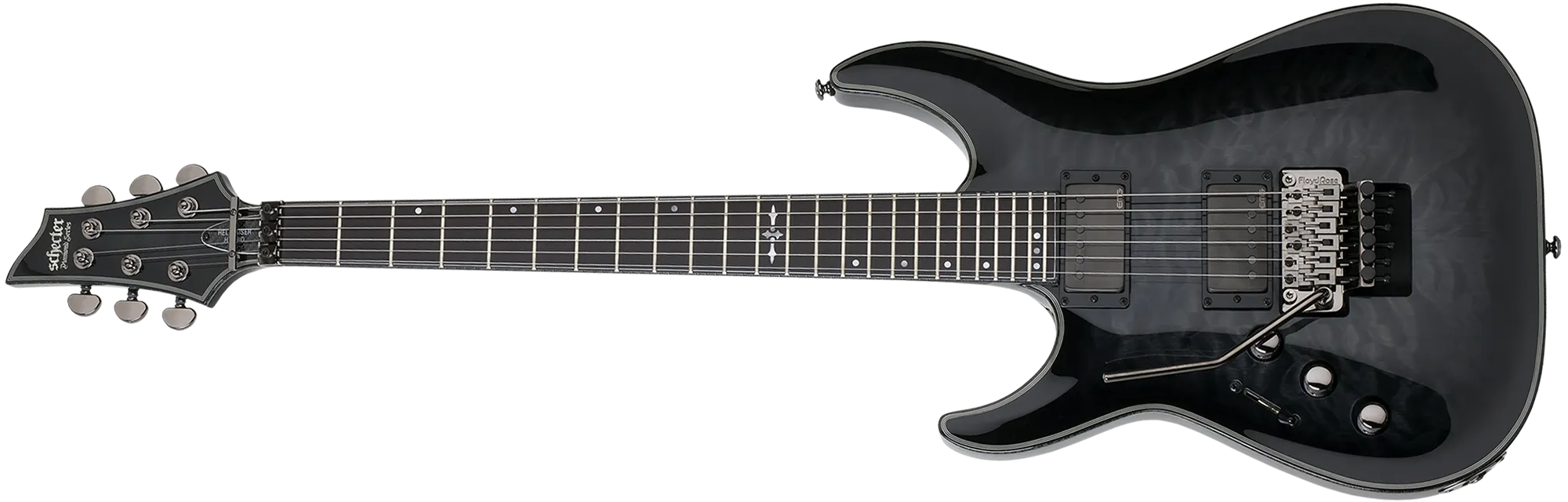 Schecter Hellraiser Hybrid C-1 FR Left Hand – Trans Black Burst