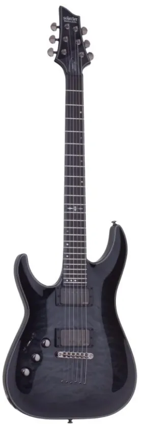 Schecter Hellraiser Hybrid C-1 Left Hand – Trans Black Burst