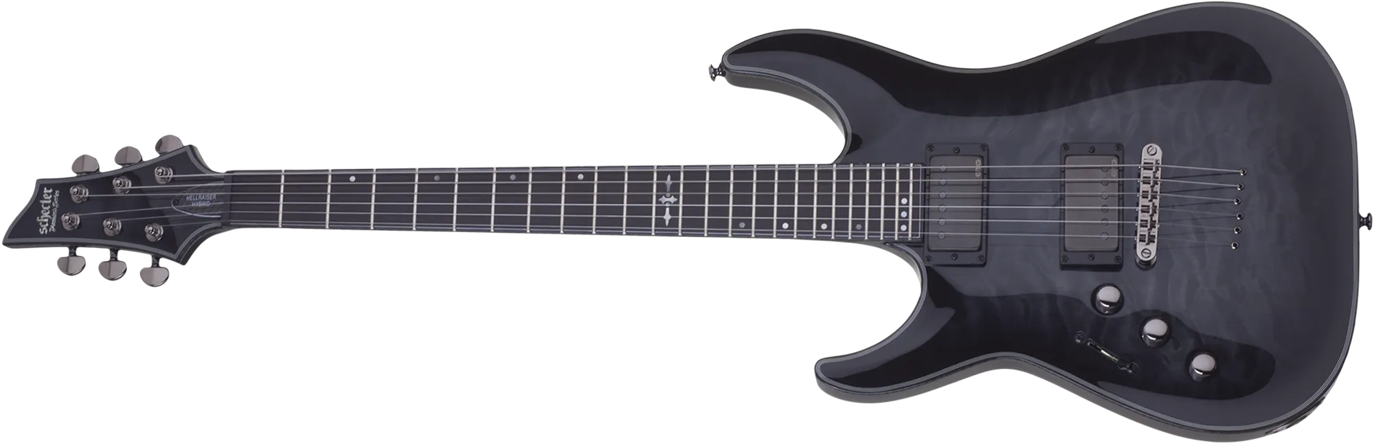 Schecter Hellraiser Hybrid C-1 Left Hand – Trans Black Burst