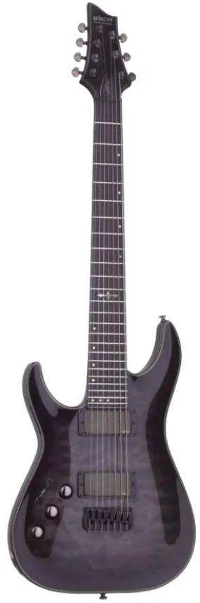 Schecter Hellraiser Hybrid C-7 Left Hand – Trans Black Burst