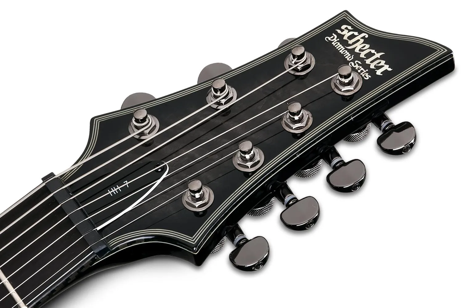 Schecter Hellraiser Hybrid C-7 – Trans Black Burst