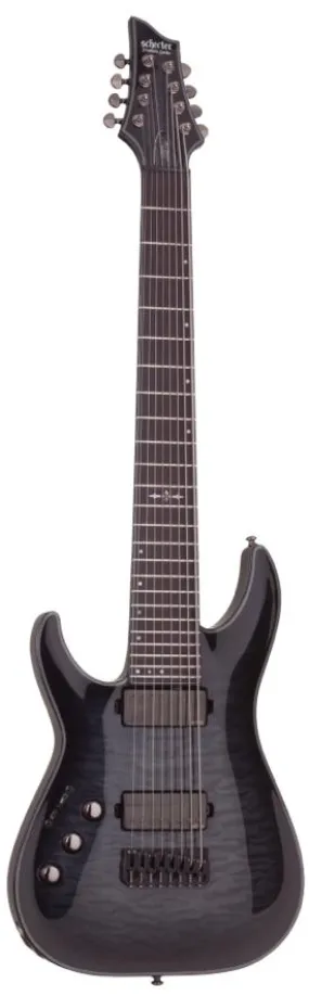 Schecter Hellraiser Hybrid C-8 Left Hand – Trans Black Burst